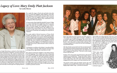 Read Sasee’s feature on Mary Emily Platt Jackson